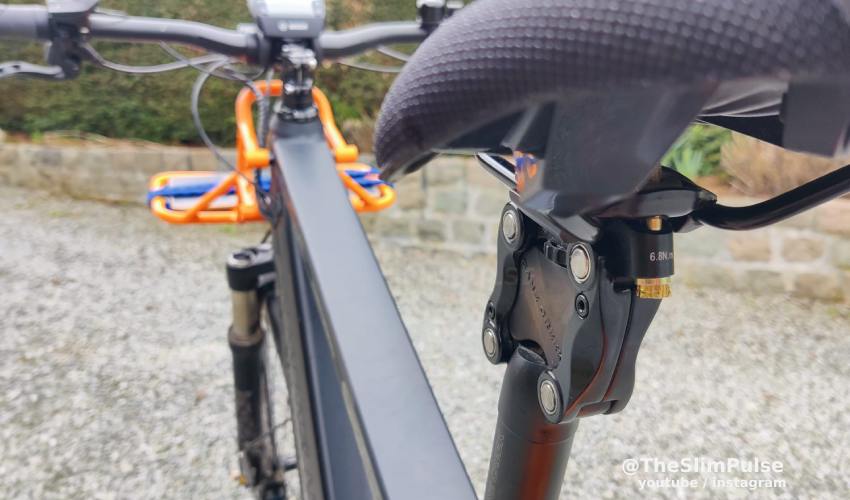 Thudbuster LT elastomer saddle suspension on our Multicharger