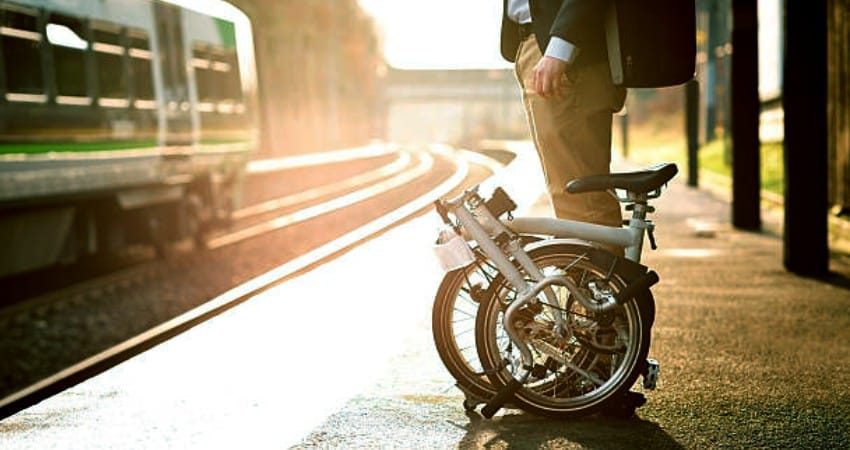 electric folding bike for train