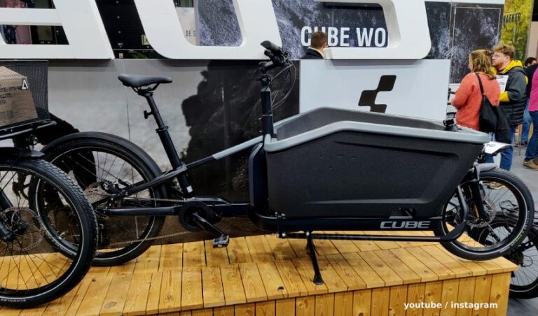 Cube Cargo Dual hybrid cargo bike at the bike fair