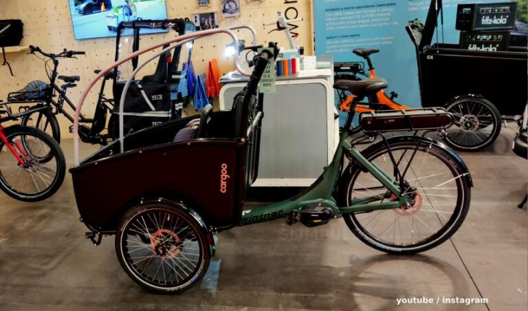 Three-wheeled cargo bikes from the brand Winther